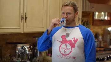 Rhude Print­ed Raglan Top worn by Spencer Pratt as seen in The Hills: New Beginnings (S02E01)