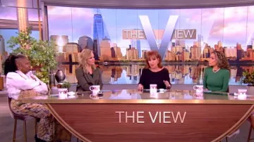 Magnolia Pearl Madras Overalls worn by Whoopi Goldberg as seen in The View on April 4, 2024