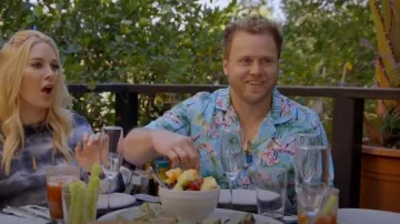 Rhude Flamingo Shirt worn by Spencer Pratt as seen in The Hills: New Beginnings (S02E02)