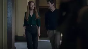 L'Agence Nina Blouse worn by Nina Locke (Darby Stanchfield) as seen in Locke & Key (S02E04)