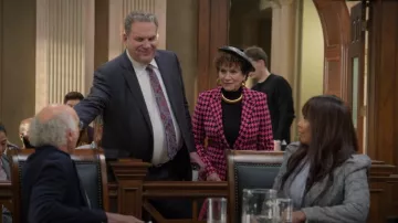 Alice + Olivia Breann Blazer worn by Susie Greene (Susie Essman) as seen in Curb Your Enthusiasm (S12E10)