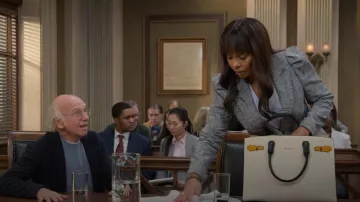 Smythe Box Pleat Blazer worn by Sibby Sanders (Sanaa Lathan) as seen in Curb Your Enthusiasm (S12E10)