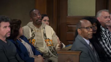 Puma x market Men's Print­ed Vest worn by Leon (J. B. Smoove) as seen in Curb Your Enthusiasm (S12E10)