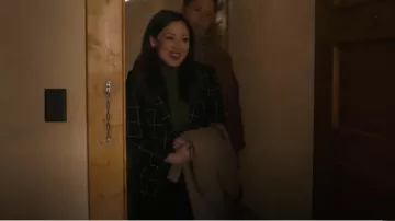 Smythe Patch Elbow Duchess Blazer worn by Reenie Green (Fiona Rene) as seen in Tracker (S01E07)