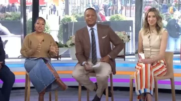 Suéter Staud Nola usado por Andrea Lavinthal como se ve en Today el 5 de abril de 2024