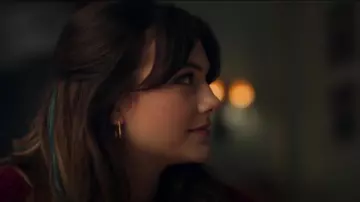 Maria Black Mini Chance Earring worn by Kinsey Locke (Emilia Jones) as seen in Locke & Key (S03E01)