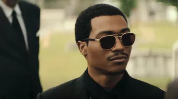Cartier Eyewear Aviator Silver-Tone and Tortoiseshell Acetate Sunglasses worn by Terry 'Southwest T' Flenory (Da' Vinchi) as seen in BMF (S03E06)