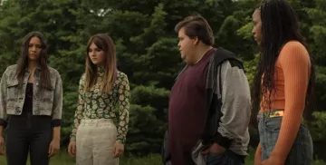 Afrm Turtleneck Mesh Top In Spring Daisy worn by Kinsey Locke (Emilia Jones) as seen in Locke & Key (S03E03)