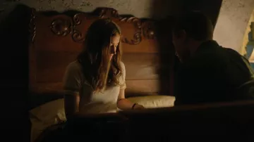 Free People Lets Do This Ringer T-Shirt In Retro Stripe worn by Carly Miller (Oriana Leman) as seen in Locke & Key (S03E04)