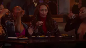 Iro Sloane Tweed Jacket worn by Whitney (Amber Stevens West) as seen in Run the World (S01E01)