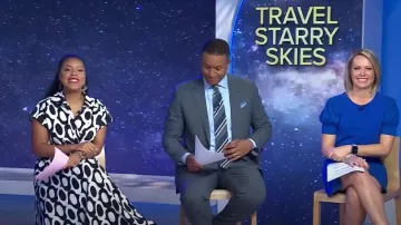 Gracia Twisted Front Midi Dress worn by Sheinelle Jones as seen in Today on April 8, 2024