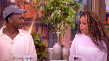 Stella McCartney Lightweight Plisse Knit Maxi Dress worn by Sunny Hostin as seen in The View on April 8, 2024