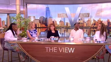 Magnolia Pearl Rose Embroidered Overalls worn by Whoopi Goldberg as seen in The View on April 8, 2024