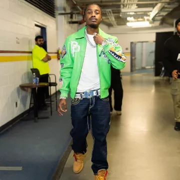 True Religion Dark Wash Blue 'Ricky Super T' Flap Jeans worn by True religion on the Instagram account @liltjay