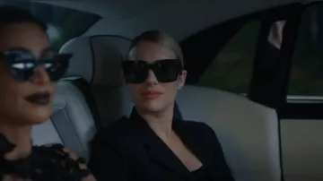 Celine Oversized Square Frame Acetate Sunglasses worn by Madison Montgomery (Emma Roberts) as seen in American Horror Story (S12E06)