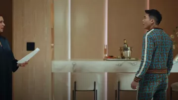 Wales Bonner Symphony Track Pant worn by Nicholas (Joel Kim Booster) as seen in Loot (S02E03)