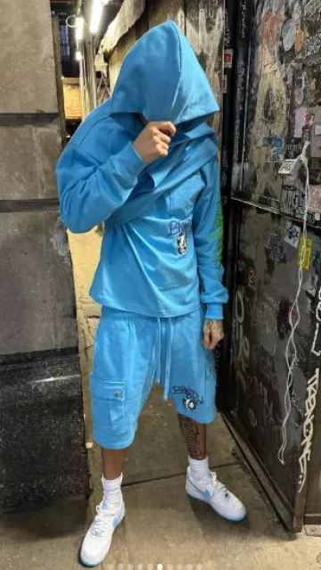 Chrome Hearts x Matty Boy Blue 'Brand New' Long Sleeve T-Shirt worn by Central Cee on his Instagram account @centralcee