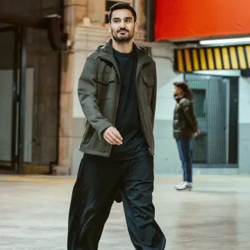 Hooded jacket worn by İlkay Gündoğan on his Instagram account @ilkayguendogan