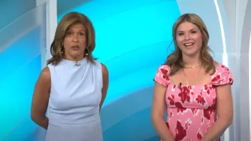 Black Halo Corrine Sleeveless Gathered Jumpsuit worn by Hoda Kotb as seen in Today with Hoda & Jenna on April 10, 2024