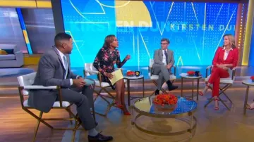 Rachel Rachel Roy Floral Svana Jersey Dress worn by Robin Roberts as seen in Good Morning America on April 10, 2024