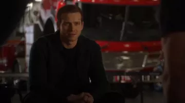 Closed Wool-Mix Jacket worn by Evan Buckley (Oliver Stark) as seen in 9-1-1 (S07E05)