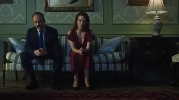 Hugo Boss Slim-Fit Long-Length Dress With V Neckline worn by Sister Ruth (Lara Jean Chorostecki) as seen in Chucky (S03E05)