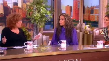 Elie Tahari Twisted Rib-Knit Sweater worn by Joy Behar as seen in The View on April 11, 2024