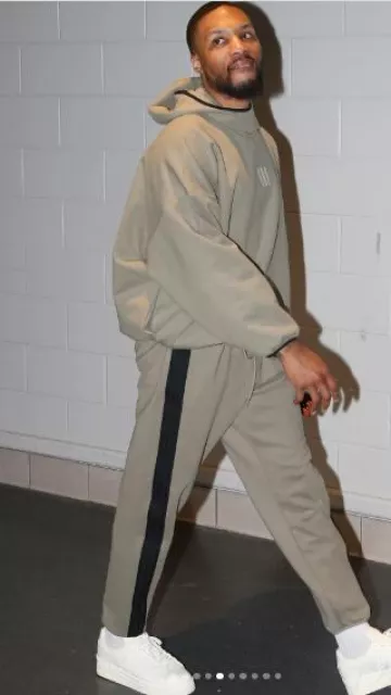 Adidas x Y-3 Hicho 'White Threads' portée par Damian Lillard sur le compte Instagram @nbafashionfits