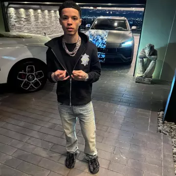 Amiri Antique Indigo Release Hem Jeans worn by Lil Mosey on the Instagram account @lilmosey