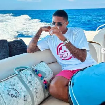 Silver & Grey 'C Decor' Sunglasses (CT0010RS) worn by Marcus Rashford on the Instagram account @footballerfits