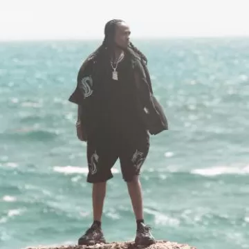 Alexander Wang Black Velour Tank Top worn by Quavo on the Instagram account @quavohuncho