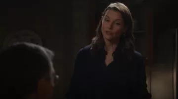 Max Mara Elisa Manteau porté par Erin Reagan (Bridget Moynahan) dans Blue Bloods (S14E06)