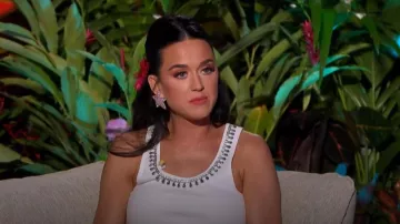 Zimmermann Match­mak­er Em­bell­ished Tank worn by  Katy Perry as seen in American Idol (S02E09)