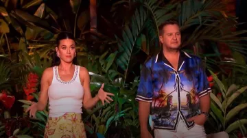 Zimmermann Match­mak­er Crys­tal-em­bell­ished Midi Skirt worn by (Katy Perry) as seen in American Idol (S02E09)