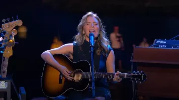 Reformation Axton Knit Dress worn by Emmy Russell as seen in American Idol (S02E09)