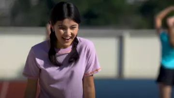 Nastygal Standard Fit Acid Wash T-Shirt worn by Carmie Henley (Kaileen Chang) as seen in I Woke Up a Vampire (S02E02)