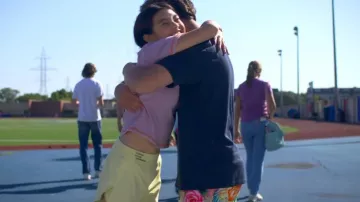 Athleta Yellow Running SHorts worn by Carmie Henley (Kaileen Chang) as seen in I Woke Up a Vampire (S02E02)