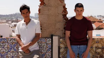 The clothes of the Ourika series: the white zip-up polo shirt worn by Driss (Adam Bessa) in season 1
