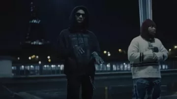 Gants en cuir matelassé Lanvin x Future Black Star portés par Key Glock en Zo Trapalot et Key Glock - Tag Team (Clip officiel)