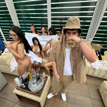 Gucci Beige GG-Canvas Drawstring Pants worn by Jesus Ortiz Paz on the Instagram account @jesusortizpazfr