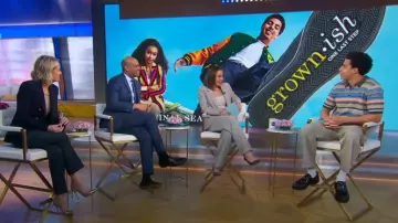 Scotch and Soda Stripe Organic Cotton Polo worn by Marcus Scribner as seen in Good Morning America on April 15, 2024