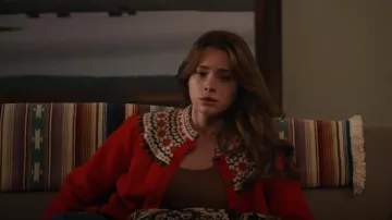 Alex Mill Hilde Fair Isle Cardigan usado por Stella Walker (Violet Brinson) como se ve en Walker (S04E02)