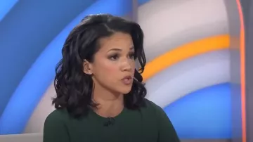 Victoria Beckham Fitted Wool-Blend Sheath Dress worn by Laura Jarrett as seen in Today on  April 16, 2024