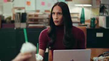 Elie Tahari Short Sleeve Cashmere Turtleneck worn by Sofia (Mj Rodriguez) as seen in Loot (S02E04)