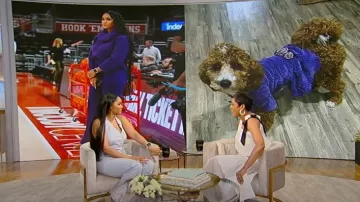Gilet court Veronica Beard Arabella porté par Sydney Carter tel qu’on le voit dans Tamron Hall Show le 15 avril 2024