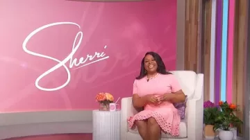 Shoshanna Gemma Ribbed Rick Rack Mini Dress worn by Sherri Shepherd as seen in Sherri on April 15, 2024