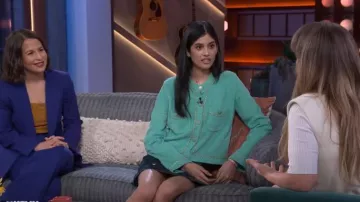 Chanel Crew Neck Sweater worn by Ranai Zuri as seen in The Kelly Clarkson Show on April 15, 2024