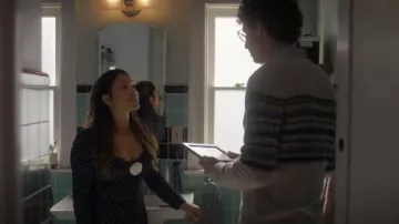 Reformation Karlyn Dress worn by Nell Serrano (Gina Rodriguez) as seen in Not Dead Yet (S02E08)