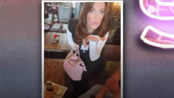 Chanel Pre-Owned 2021 19 Large Shoul­der Bag worn by Lisa Vanderpump as seen in Vanderpump Rules (S11E12)