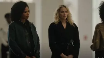 Maje Glassone Belted Short Coat worn by Special Agent Nina Chase (Shantel VanSanten) as seen in FBI: Most Wanted (S05E09)